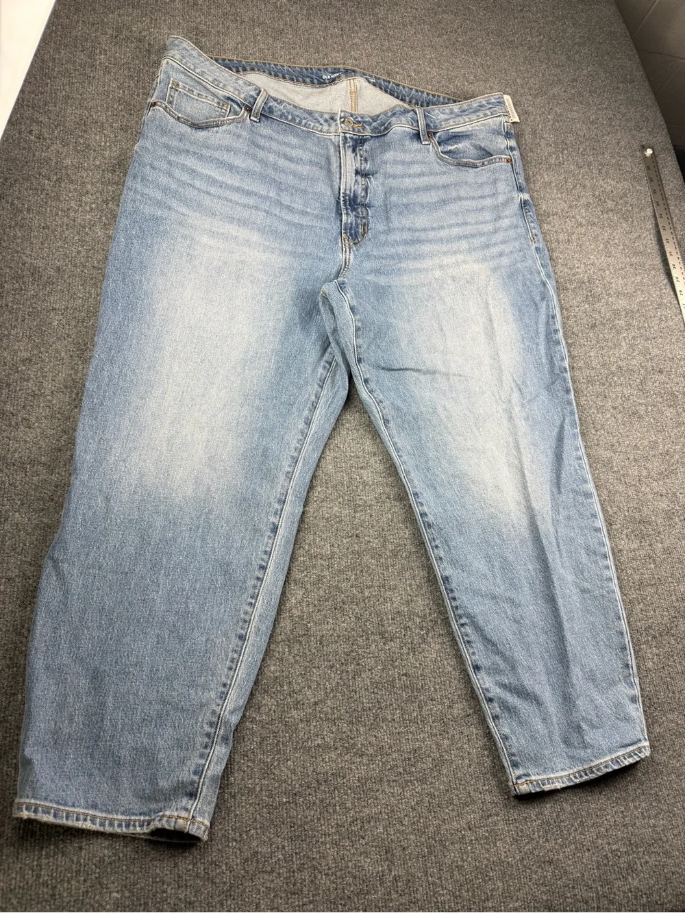 Old Navy OG Straight High Rise Jeans, Blue, Size 24